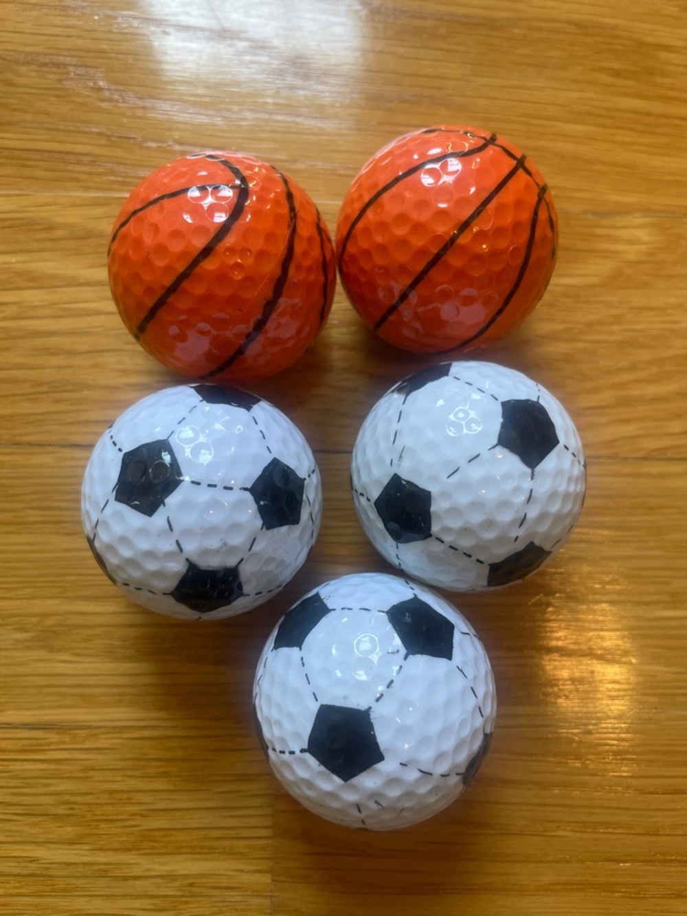 New Sports Theme Golf Balls (Soccer & Basketball Patterns)